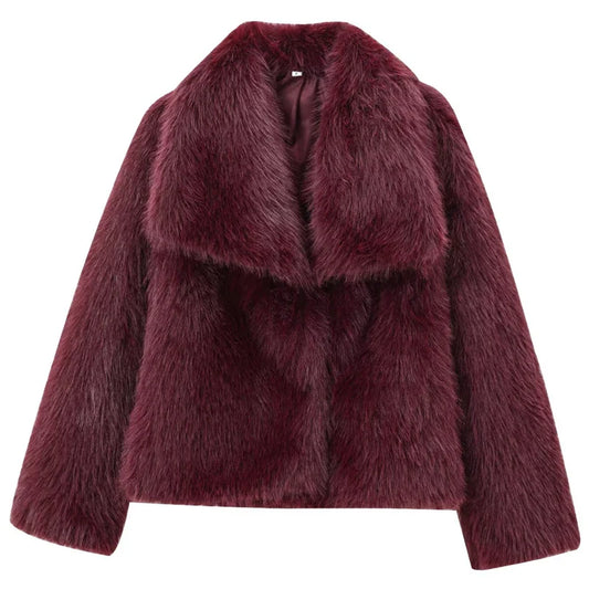 Plush Faux Fur Jacket