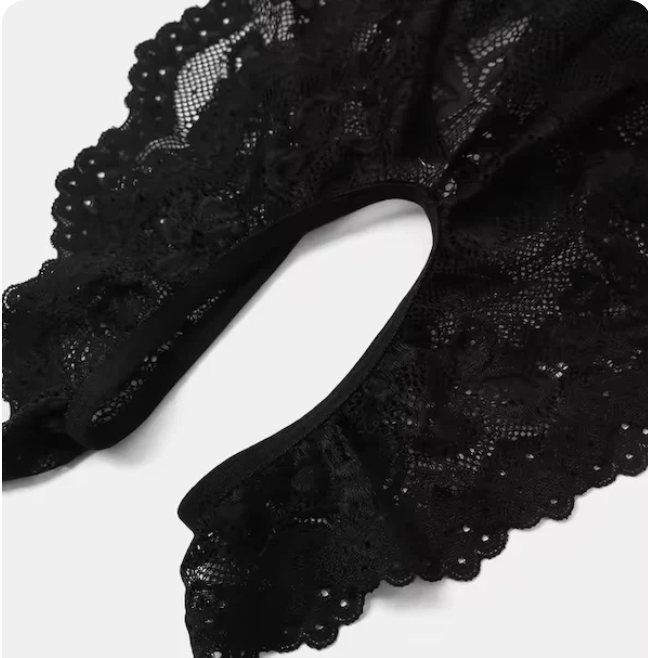 Valentine’s Midnight Lace Teddy