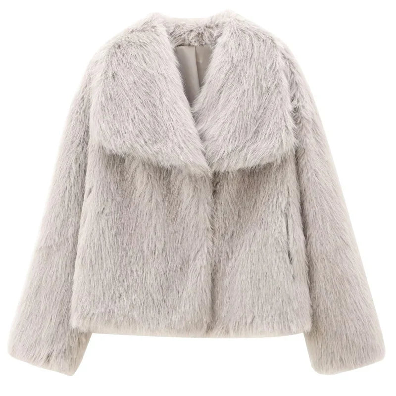 Plush Faux Fur Jacket