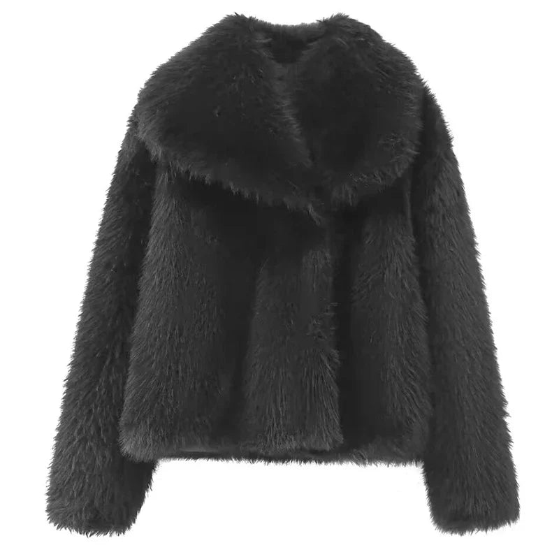 Plush Faux Fur Jacket